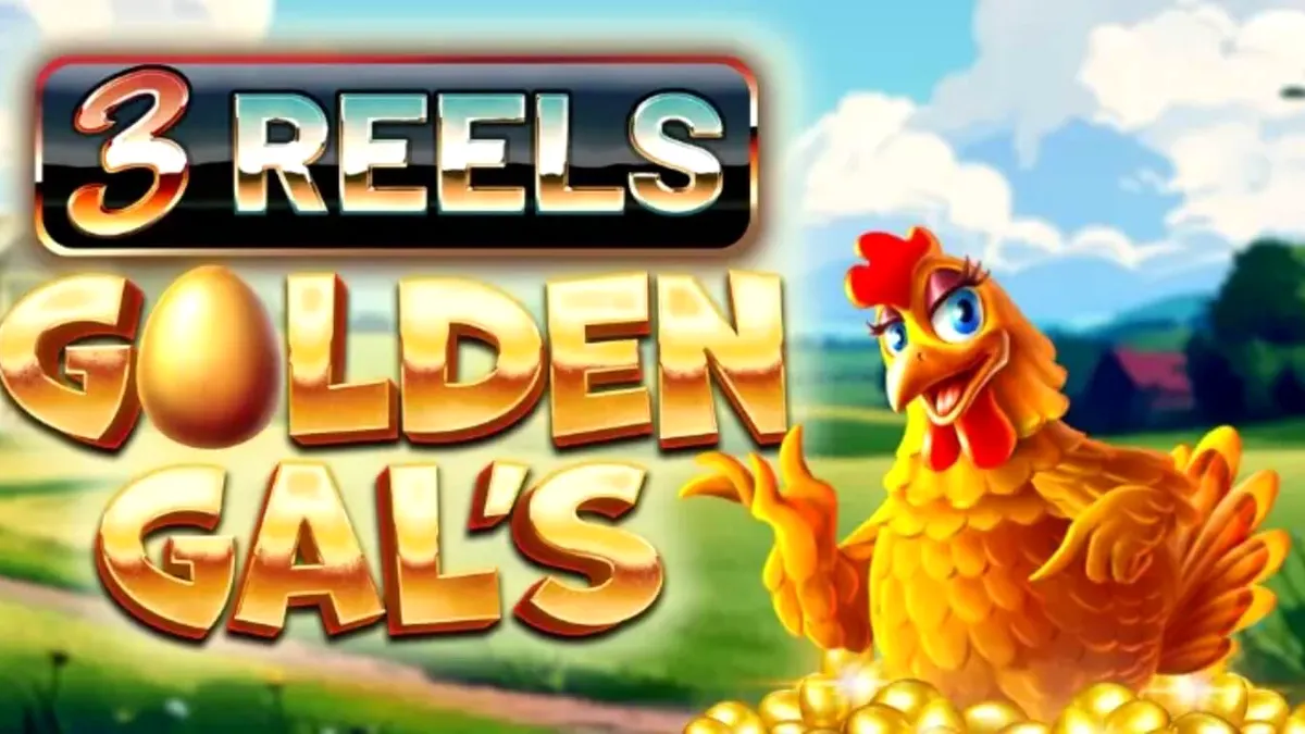 Tampilan visual slot Golden Gal’s 3 Reels dengan tema peternakan yang ceria